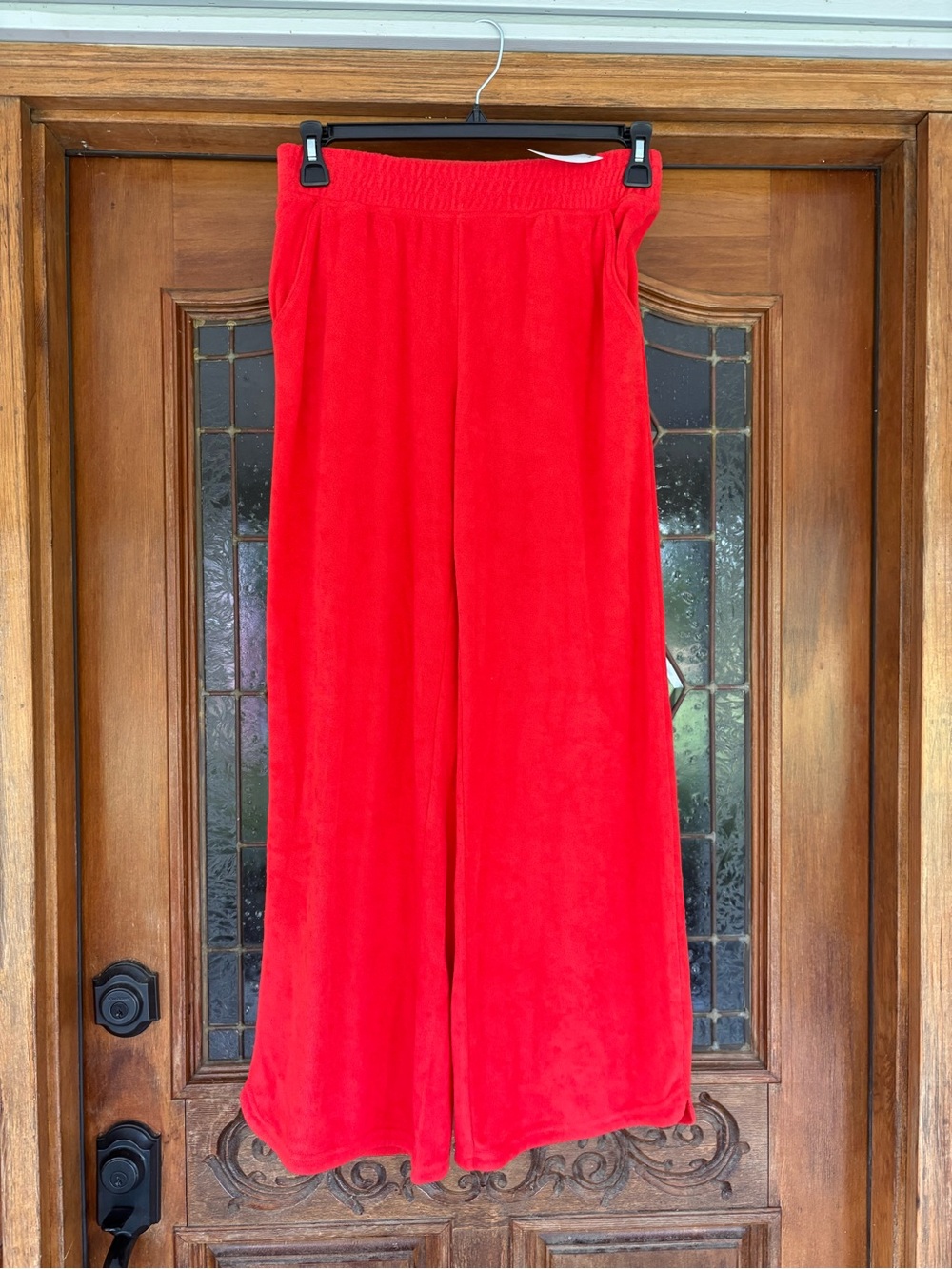 aerie Bright Red Wide-Leg Lounge Pants - Picture 3 of 9